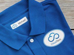 ecuson personalizat brodat nume companie departament logo